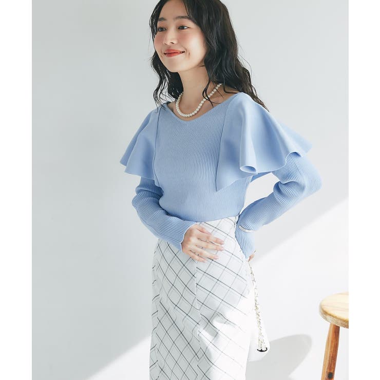 【La boutique BonBon】ラッフルフリルニット | PAL GROUP OUTLET | 詳細画像21 