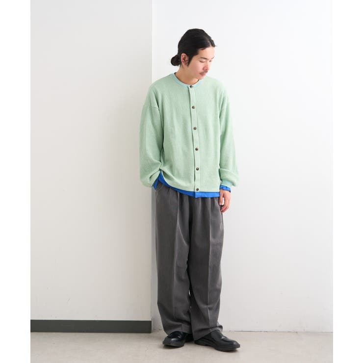 【Kastane】BM ワッフルフェイクレイヤードカーディガン | PAL GROUP OUTLET | 詳細画像17 