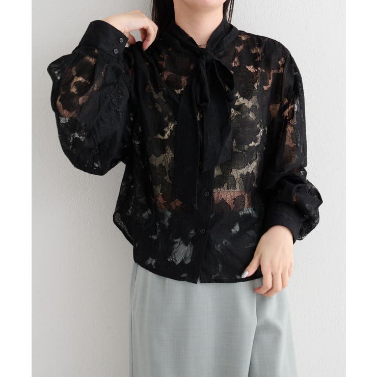 【Kastane】B レースボウタイブラウス | PAL GROUP OUTLET | 詳細画像12 