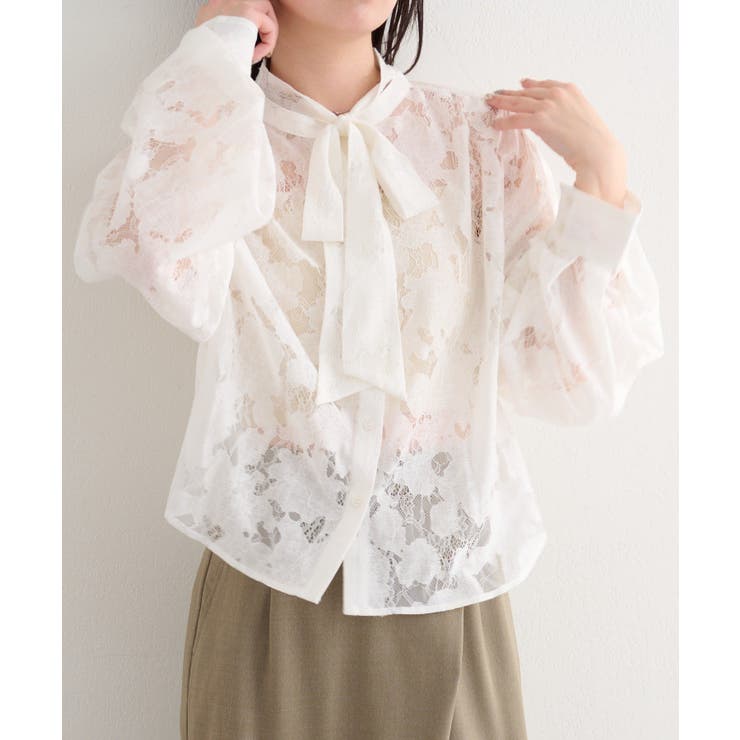 【Kastane】B レースボウタイブラウス | PAL GROUP OUTLET | 詳細画像1 