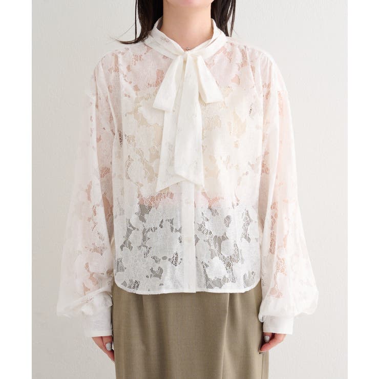 【Kastane】B レースボウタイブラウス | PAL GROUP OUTLET | 詳細画像22 