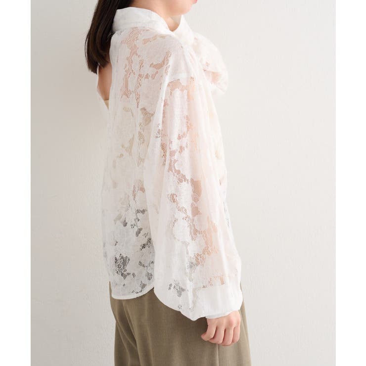 【Kastane】B レースボウタイブラウス | PAL GROUP OUTLET | 詳細画像3 