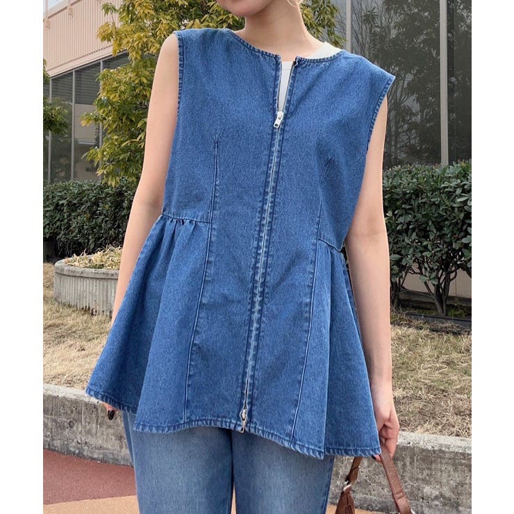 BLU | 【Kastane】B デニムペプラムビスチェ | PAL GROUP OUTLET