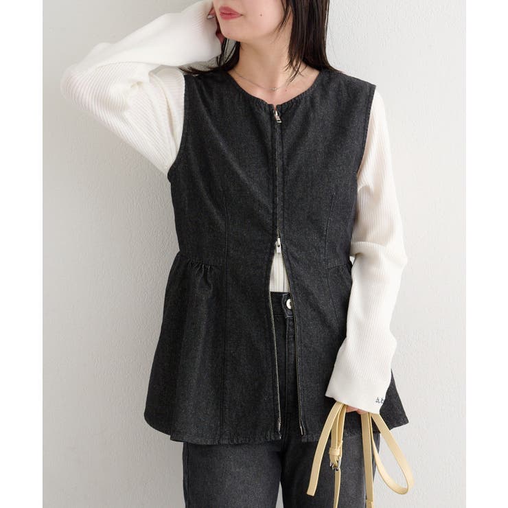 【Kastane】B デニムペプラムビスチェ | PAL GROUP OUTLET | 詳細画像13 