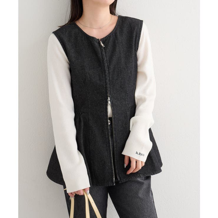 【Kastane】B デニムペプラムビスチェ | PAL GROUP OUTLET | 詳細画像14 