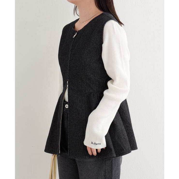 【Kastane】B デニムペプラムビスチェ | PAL GROUP OUTLET | 詳細画像15 