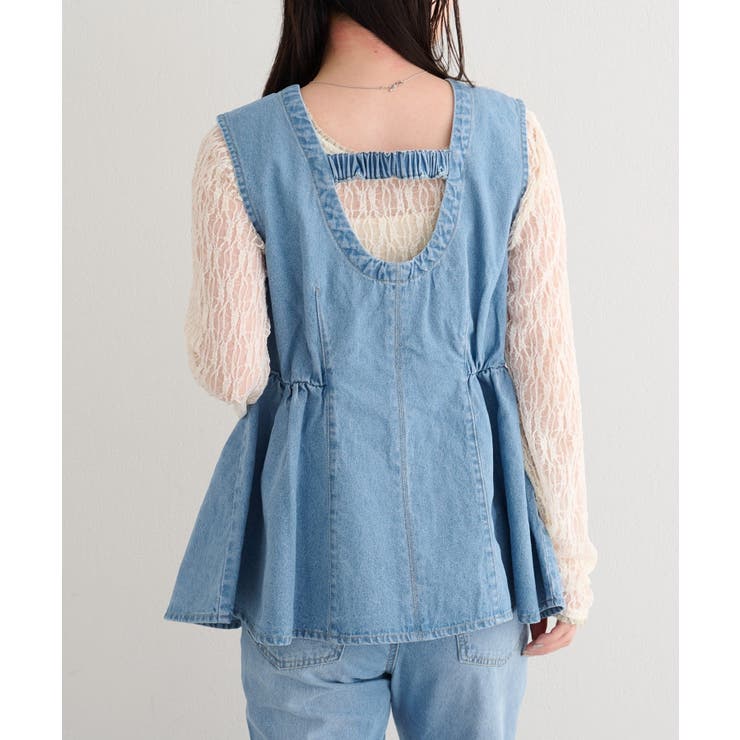 【Kastane】B デニムペプラムビスチェ | PAL GROUP OUTLET | 詳細画像4 