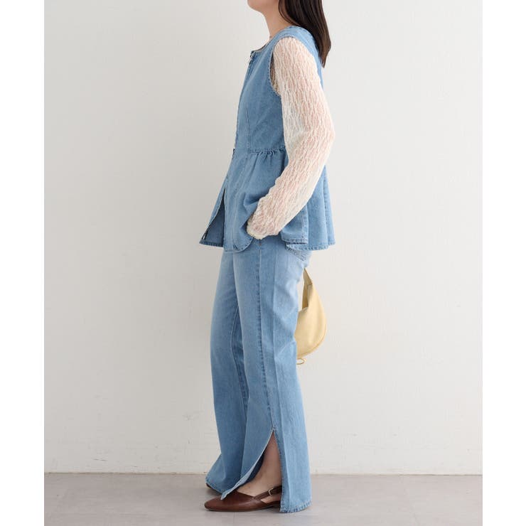 【Kastane】B デニムペプラムビスチェ | PAL GROUP OUTLET | 詳細画像7 