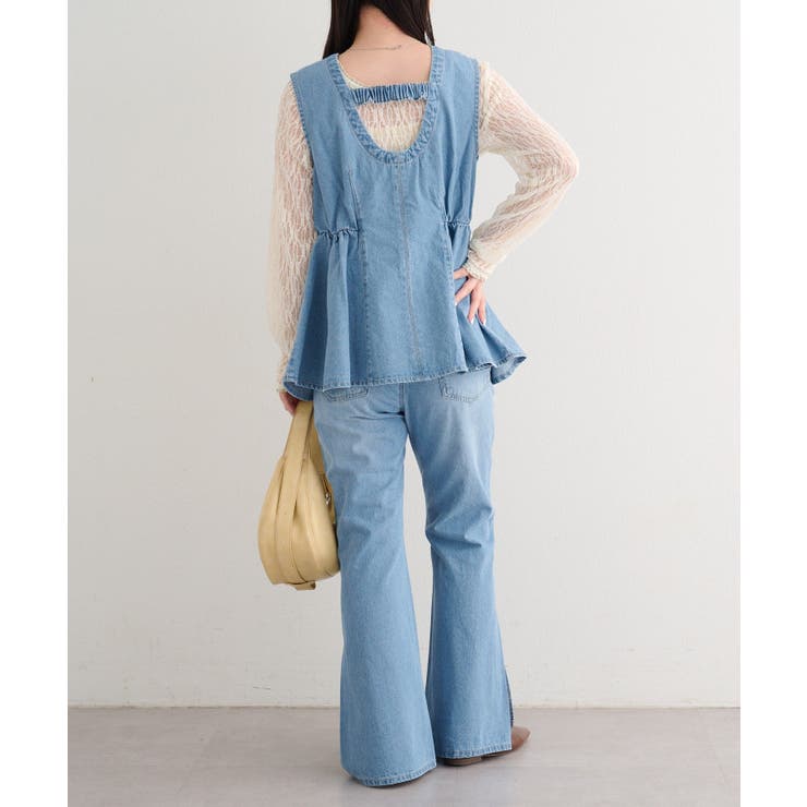 【Kastane】B デニムペプラムビスチェ | PAL GROUP OUTLET | 詳細画像8 