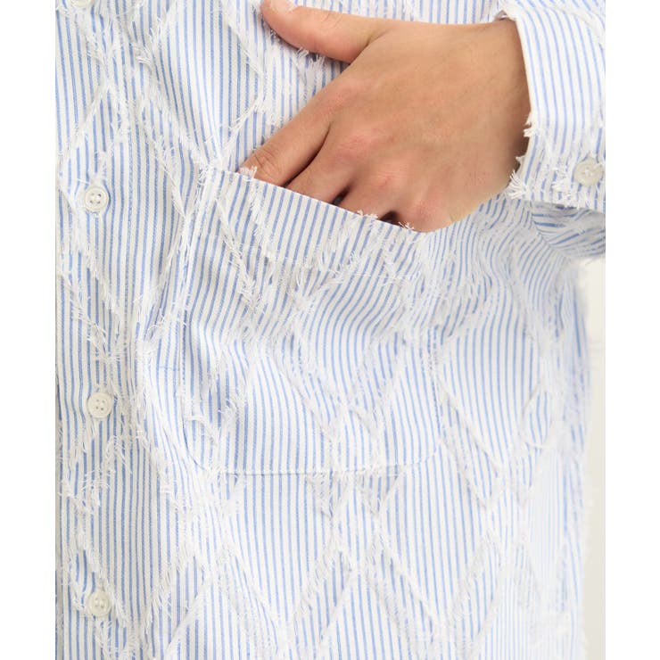 【Kastane】BM ストライプラウンドシャツ SS | PAL GROUP OUTLET | 詳細画像12 