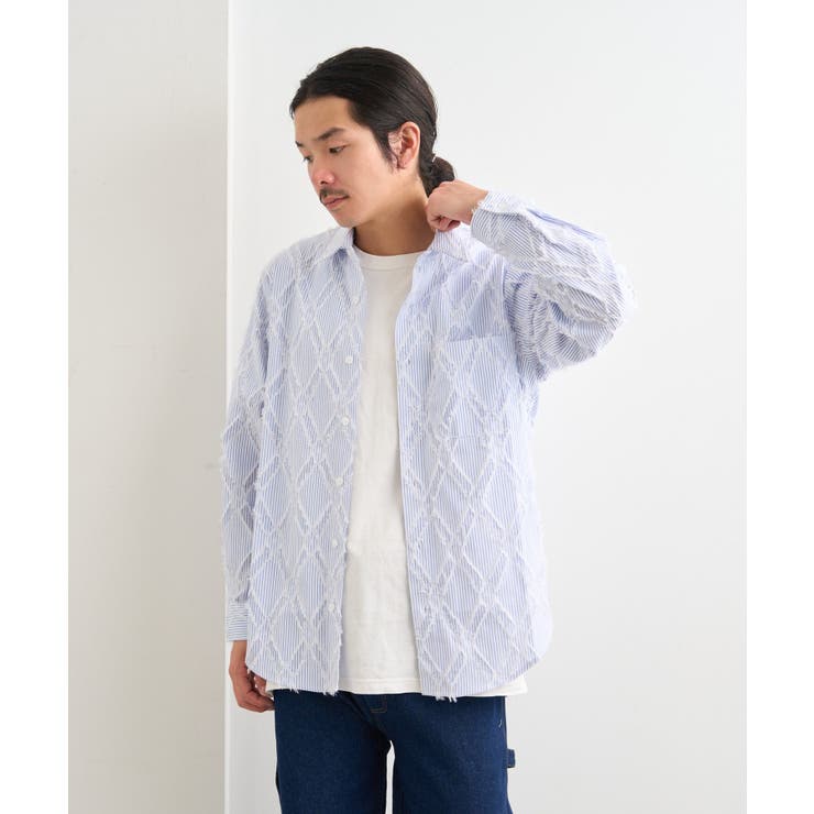 【Kastane】BM ストライプラウンドシャツ SS | PAL GROUP OUTLET | 詳細画像2 