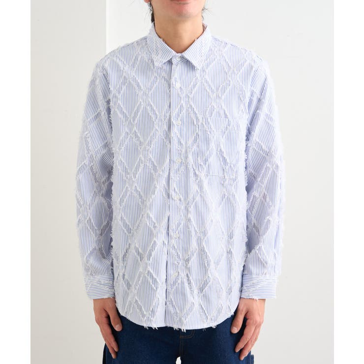【Kastane】BM ストライプラウンドシャツ SS | PAL GROUP OUTLET | 詳細画像8 