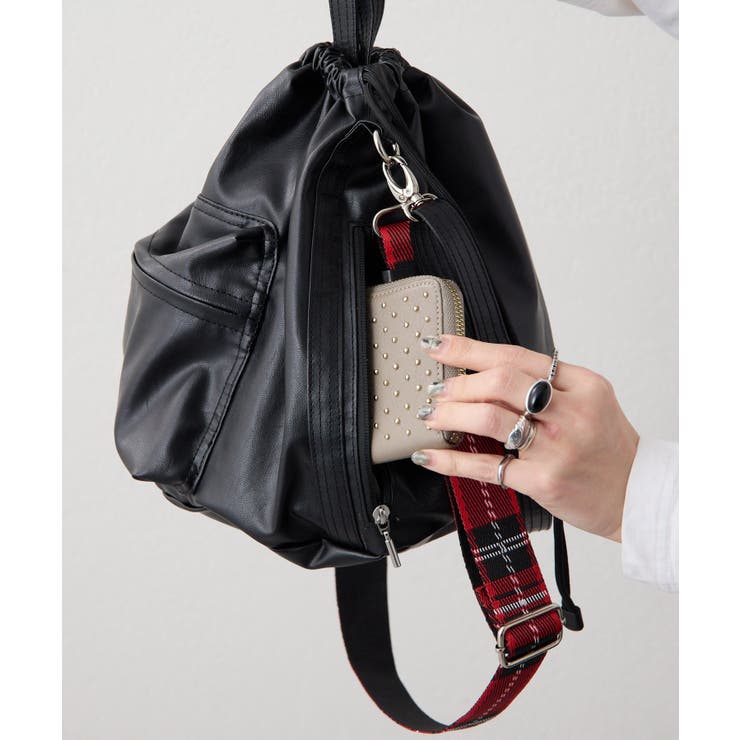 【ear PAPILLONNER】アウトポケット巾着ショルダー | PAL GROUP OUTLET | 詳細画像11 