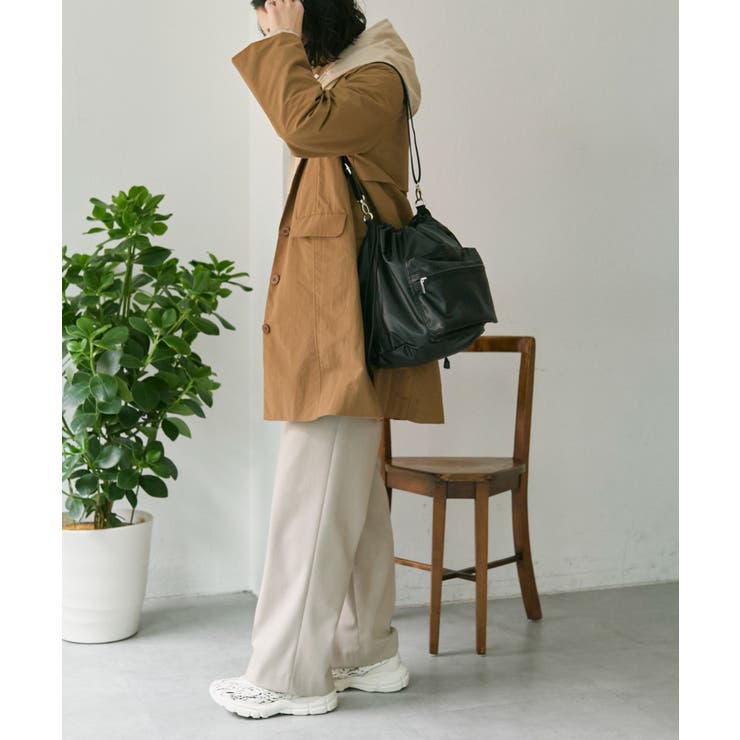 【ear PAPILLONNER】アウトポケット巾着ショルダー | PAL GROUP OUTLET | 詳細画像1 