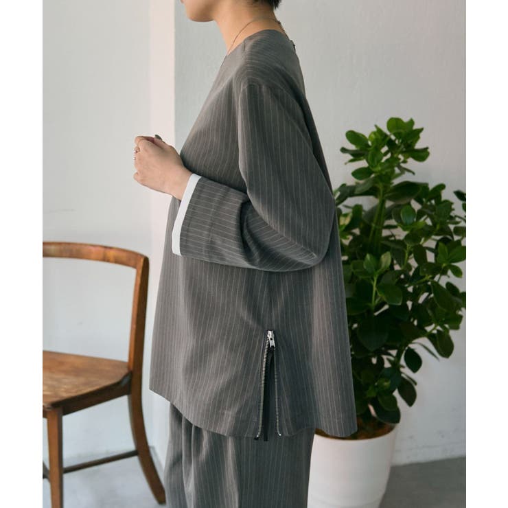 【ear PAPILLONNER】ピンストライプトップス【SUM1 STYLE】 | PAL GROUP OUTLET | 詳細画像2 