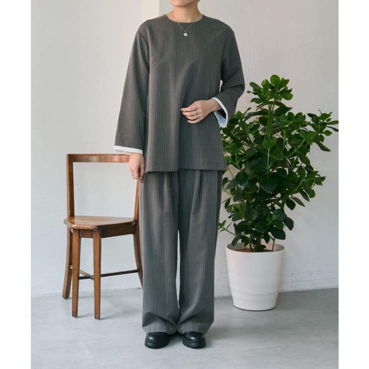 【ear PAPILLONNER】ピンストライプトップス【SUM1 STYLE】 | PAL GROUP OUTLET | 詳細画像4 