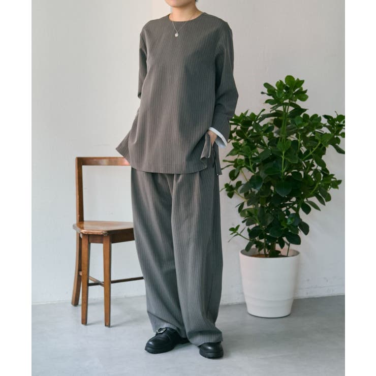 【ear PAPILLONNER】ピンストライプトップス【SUM1 STYLE】 | PAL GROUP OUTLET | 詳細画像5 