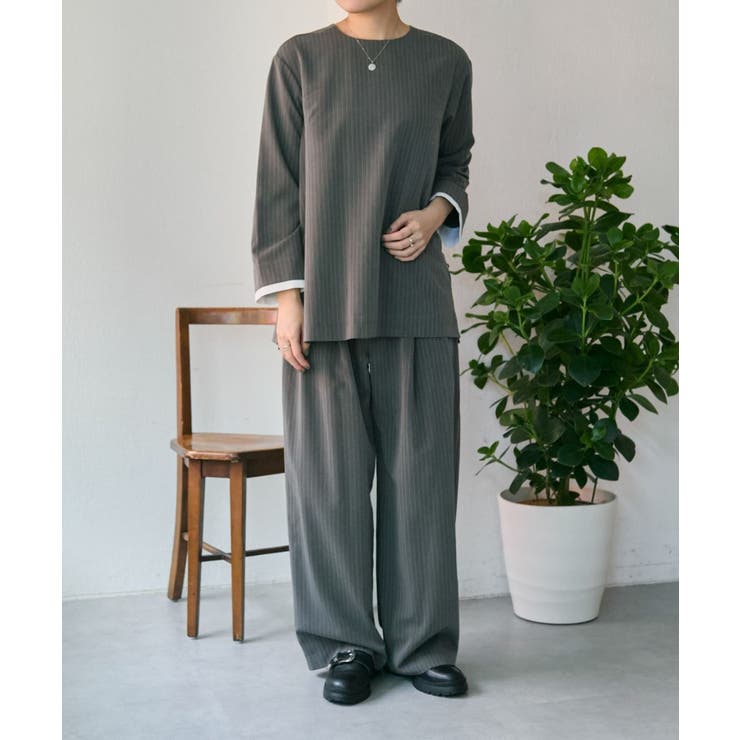 【ear PAPILLONNER】ピンストライプパンツ【SUM1 STYLE】 | PAL GROUP OUTLET | 詳細画像1 