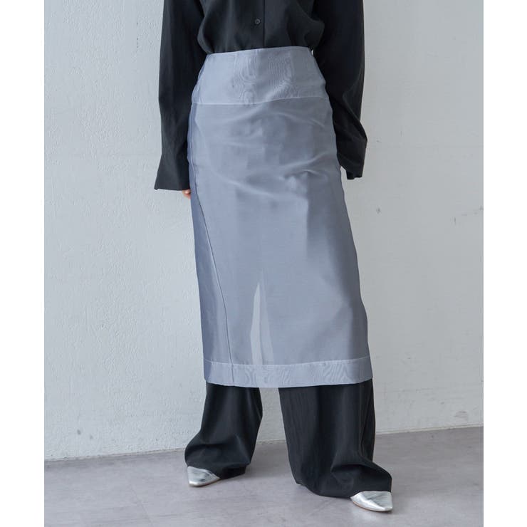 GRY | 【SHENERY】4WAYダブルレイヤードスカート | PAL GROUP OUTLET