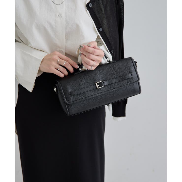 BK | 【ear PAPILLONNER】ベルトフラップショルダー | PAL GROUP OUTLET