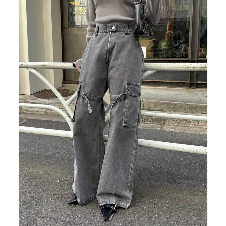 【mline】ベルトデニムパンツ | PAL GROUP OUTLET | 詳細画像1 