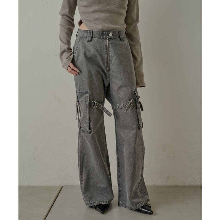 【mline】ベルトデニムパンツ | PAL GROUP OUTLET | 詳細画像2 