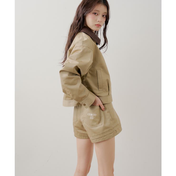 【Chico】衿配色ZIPジャケット | PAL GROUP OUTLET | 詳細画像4 