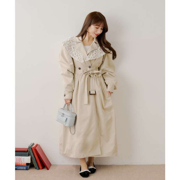 BEI | 【Chico】2WAYBIGカラーパワショルトレンチCT | PAL GROUP OUTLET