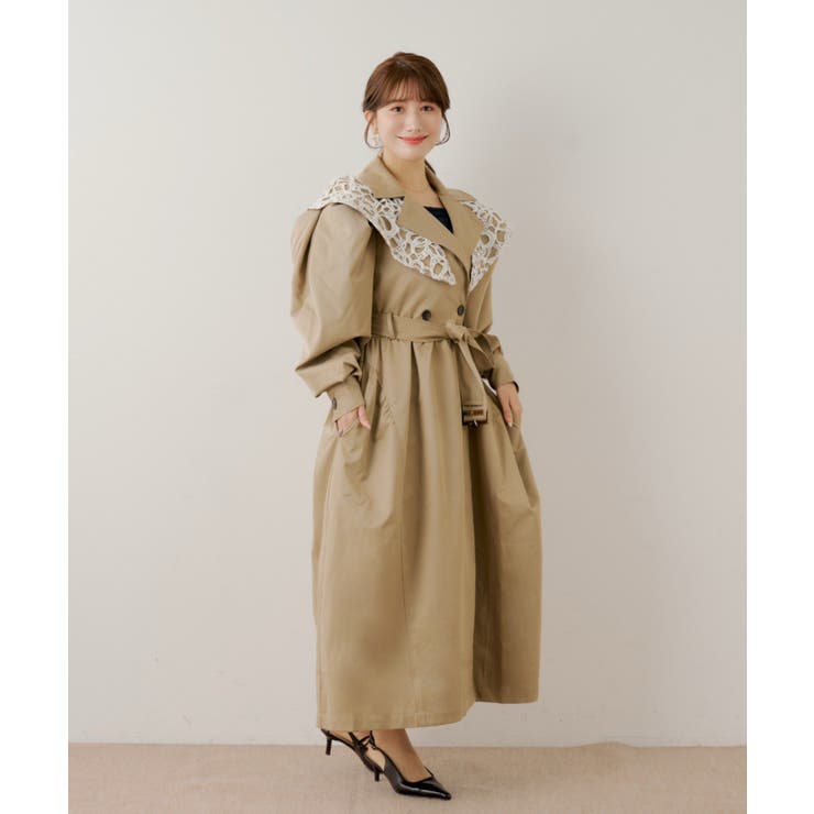 【Chico】2WAYBIGカラーパワショルトレンチCT | PAL GROUP OUTLET | 詳細画像10 