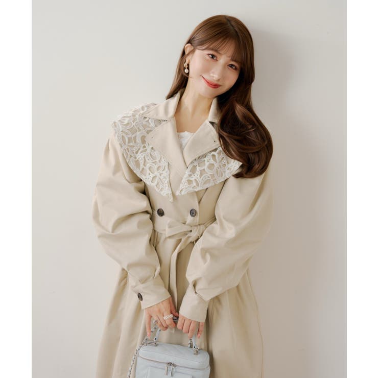 【Chico】2WAYBIGカラーパワショルトレンチCT | PAL GROUP OUTLET | 詳細画像4 