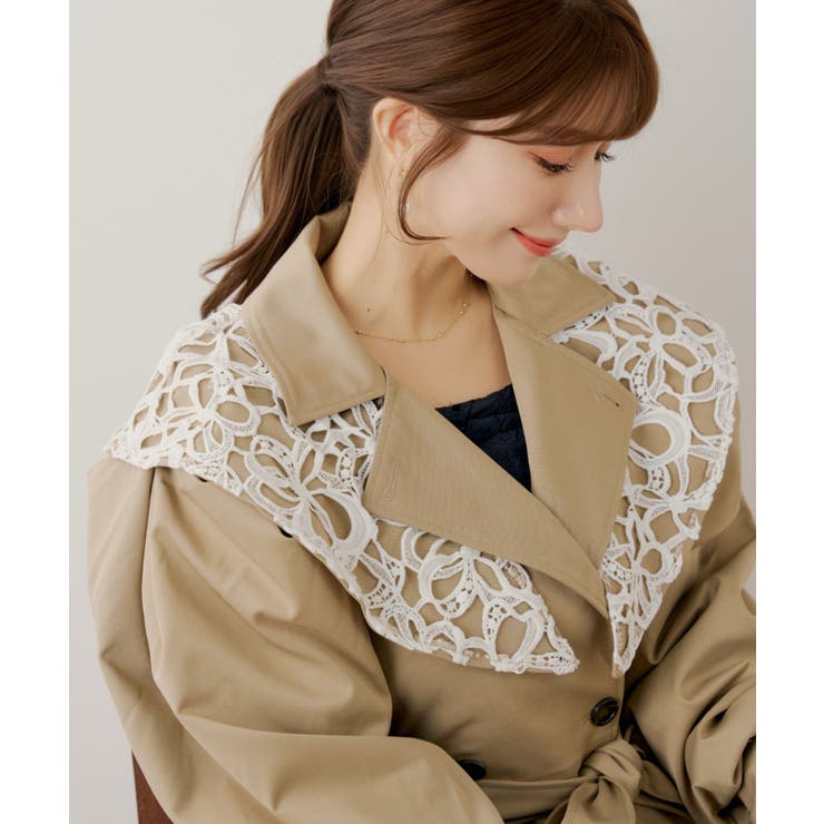 【Chico】2WAYBIGカラーパワショルトレンチCT | PAL GROUP OUTLET | 詳細画像8 