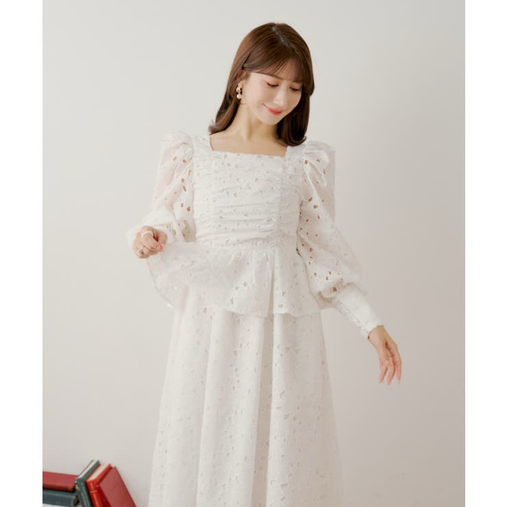 【Chico】パワショルレースペプラムOP | PAL GROUP OUTLET | 詳細画像12 