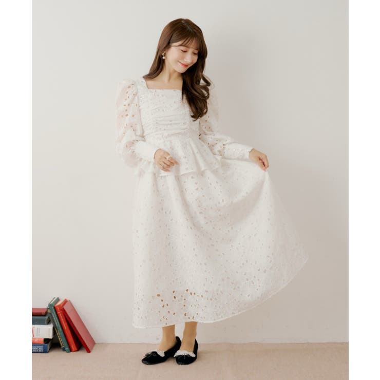 【Chico】パワショルレースペプラムOP | PAL GROUP OUTLET | 詳細画像5 