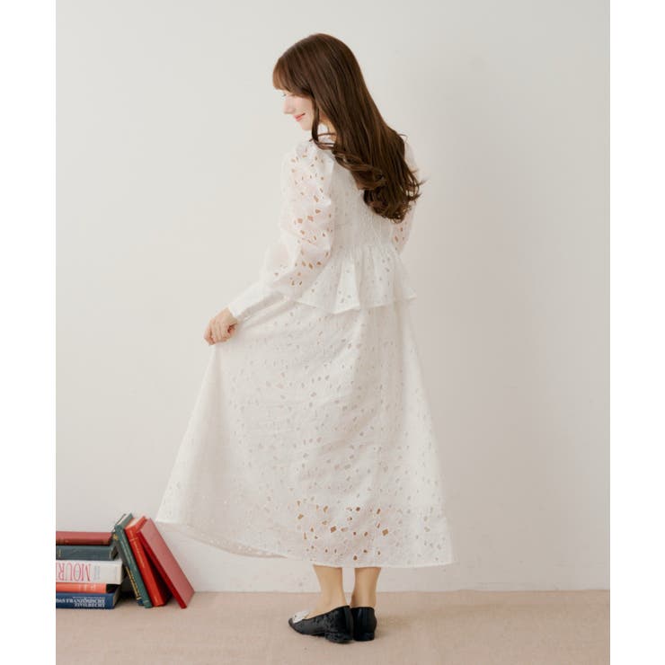 【Chico】パワショルレースペプラムOP | PAL GROUP OUTLET | 詳細画像8 