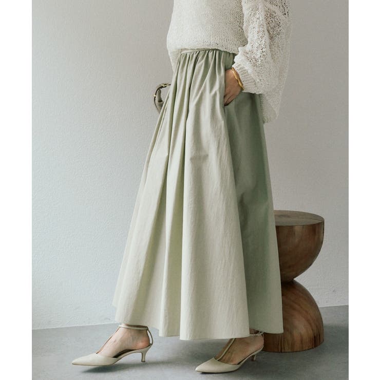 LKH | 【RIVE DROITE】フォルムギャザースカート | PAL GROUP OUTLET