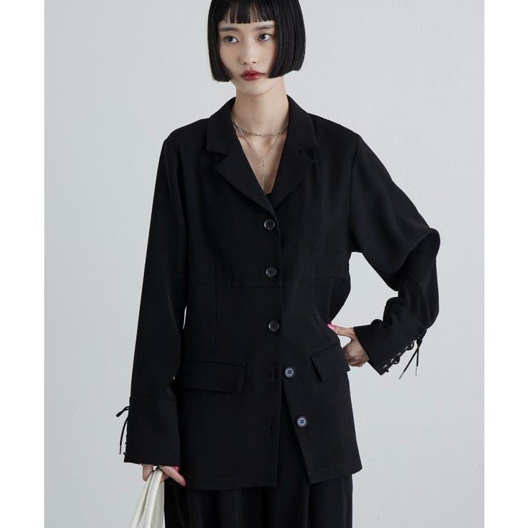 BK | 【Lui's】袖口レースアップシャツJKT | PAL GROUP OUTLET