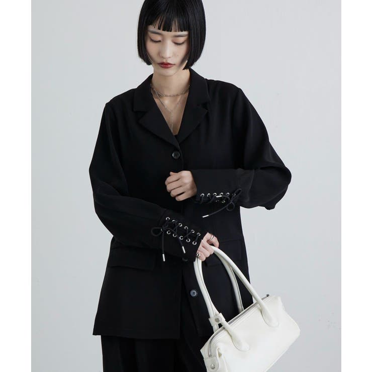 【Lui's】袖口レースアップシャツJKT | PAL GROUP OUTLET | 詳細画像8 