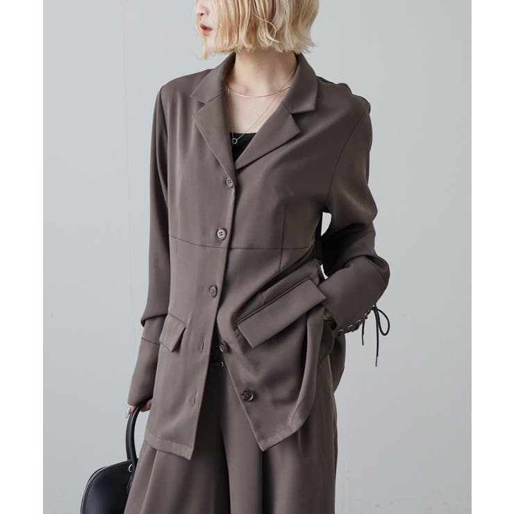 GY | 【Lui's】袖口レースアップシャツJKT | PAL GROUP OUTLET