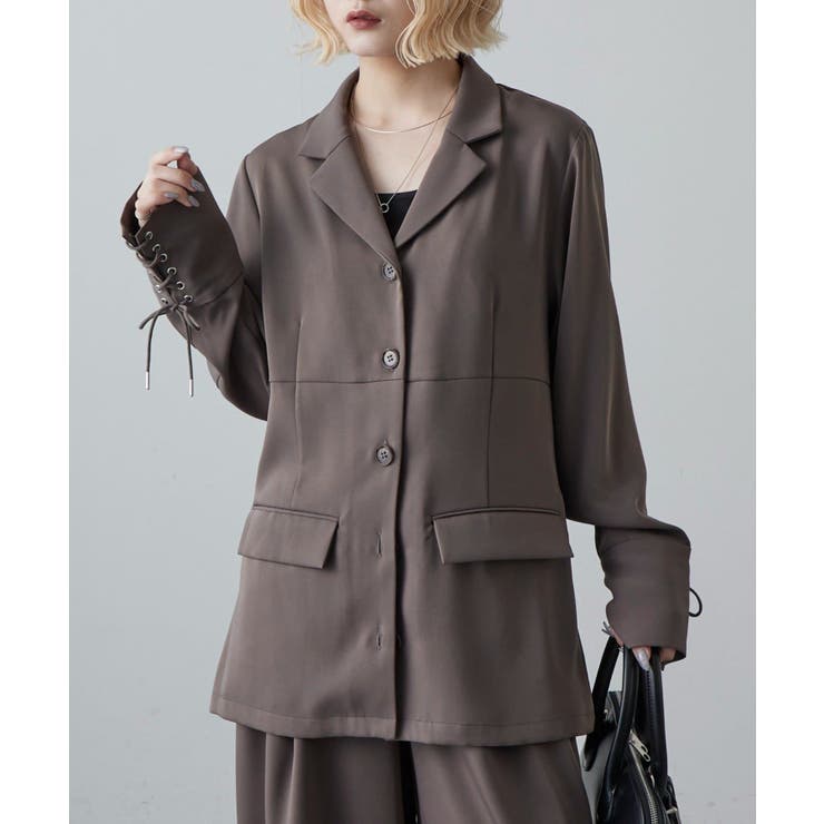 【Lui's】袖口レースアップシャツJKT | PAL GROUP OUTLET | 詳細画像13 