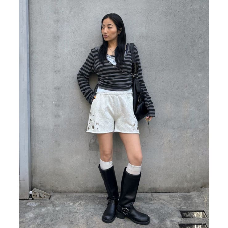 【WHO'S WHO gallery】アイレットスウェットショーツ | PAL GROUP OUTLET | 詳細画像7 