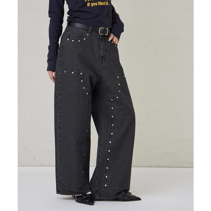 BLK/BLK | 【WHO'S WHO gallery】ダブルニーデニム | PAL GROUP OUTLET