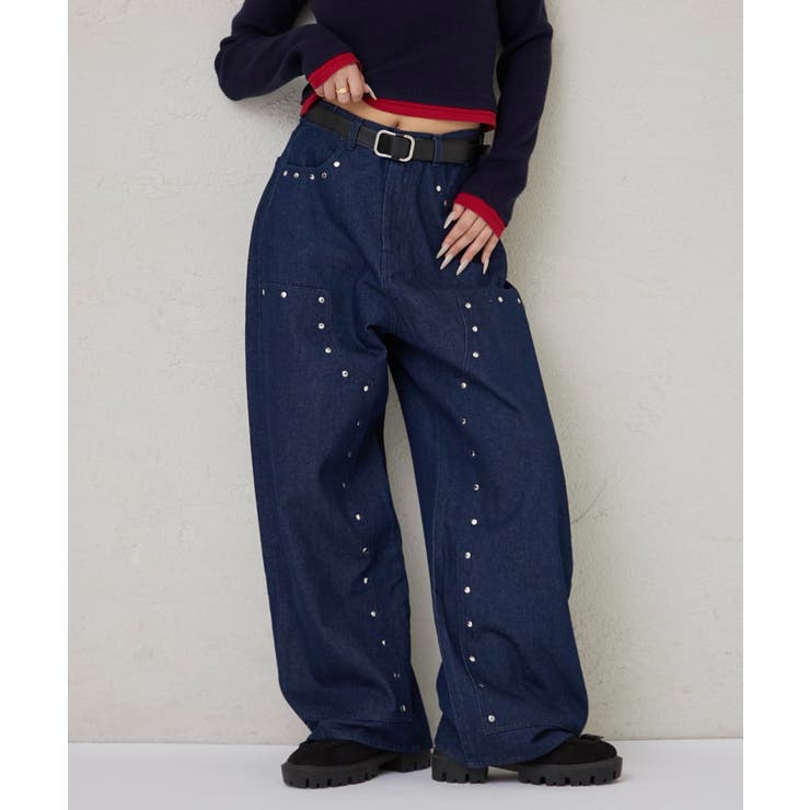 NVY/NVY | 【WHO'S WHO gallery】ダブルニーデニム | PAL GROUP OUTLET