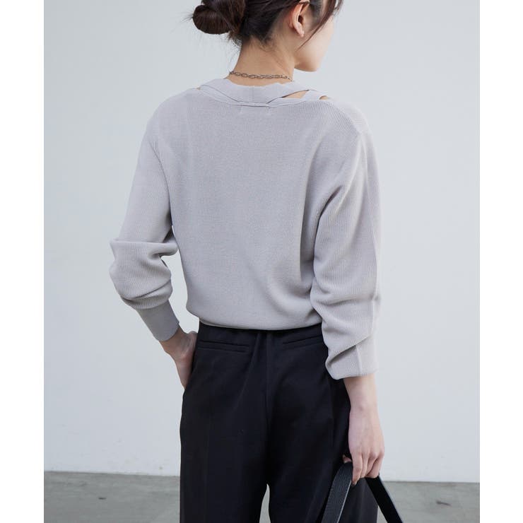 【Lui's】襟デザインVカーディガン | PAL GROUP OUTLET | 詳細画像14 