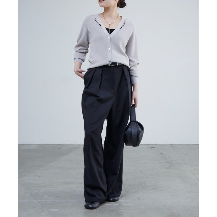 【Lui's】襟デザインVカーディガン | PAL GROUP OUTLET | 詳細画像15 