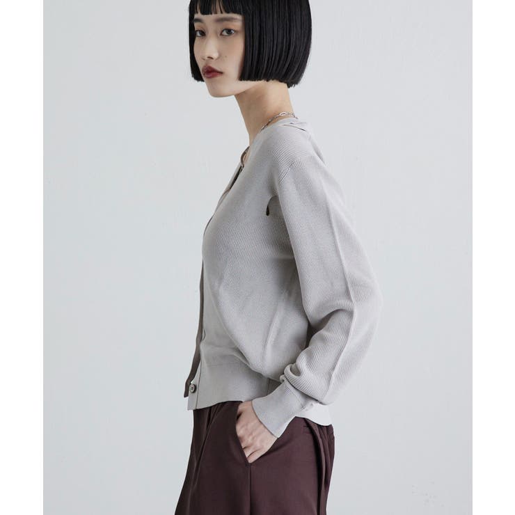 【Lui's】襟デザインVカーディガン | PAL GROUP OUTLET | 詳細画像6 