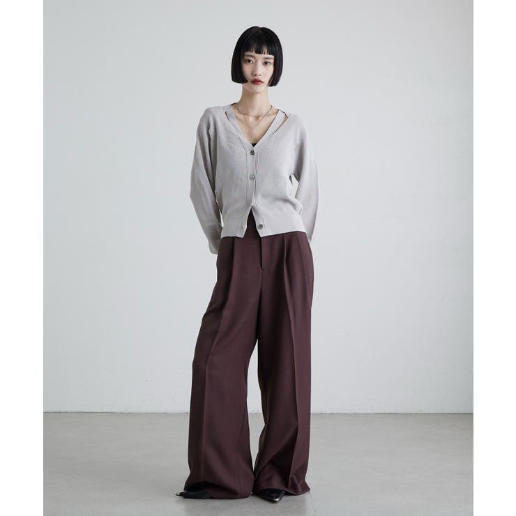 【Lui's】襟デザインVカーディガン | PAL GROUP OUTLET | 詳細画像9 