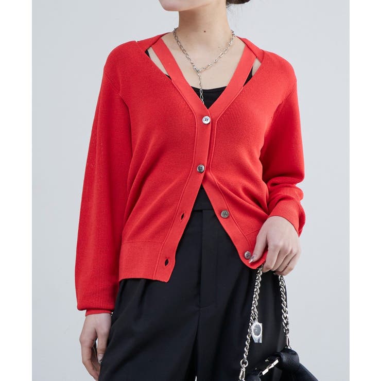 【Lui's】襟デザインVカーディガン | PAL GROUP OUTLET | 詳細画像20 