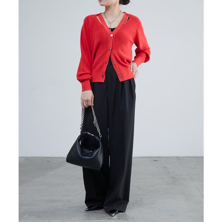 【Lui's】襟デザインVカーディガン | PAL GROUP OUTLET | 詳細画像22 