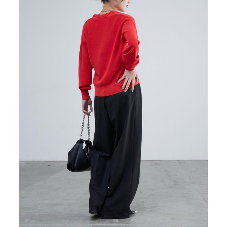 【Lui's】襟デザインVカーディガン | PAL GROUP OUTLET | 詳細画像23 