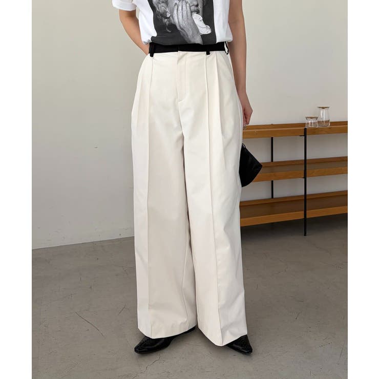 【CAPRICIEUX LE'MAGE】バイカラーウエストPT | PAL GROUP OUTLET | 詳細画像7 